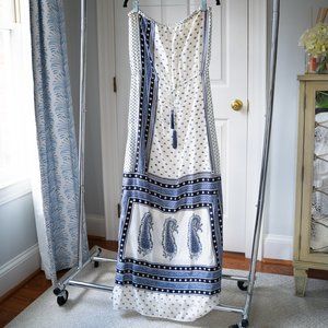 Calypso St. Barth Silk Strapless Maxi Dress